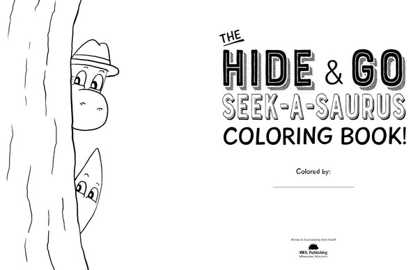 Hide & Go Seek-a-Saurus Coloring Book