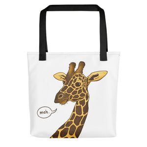 Unimpressed Giraffe Tote Bag