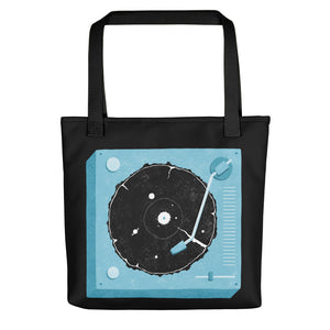 Cosmic Record Player Tote Bag