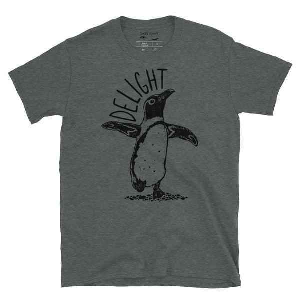 Delight Black & White Penguin Unisex T-Shirt