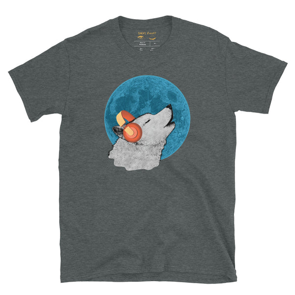 Wolf Vibe with Blue Moon Unisex T-Shirt