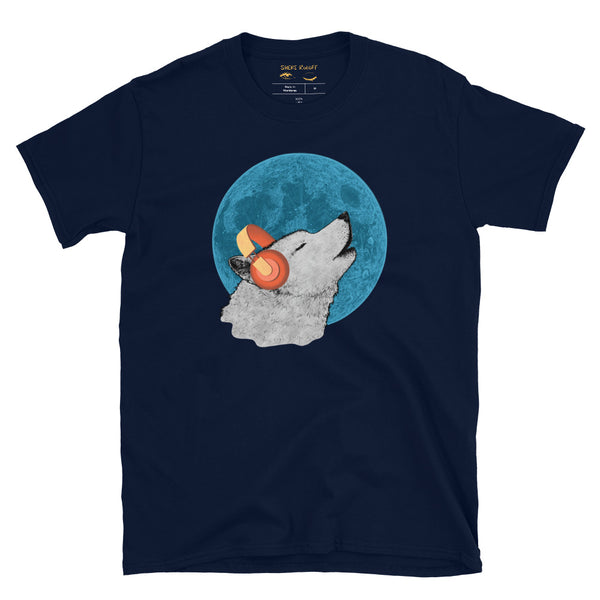 Wolf Vibe with Blue Moon Unisex T-Shirt