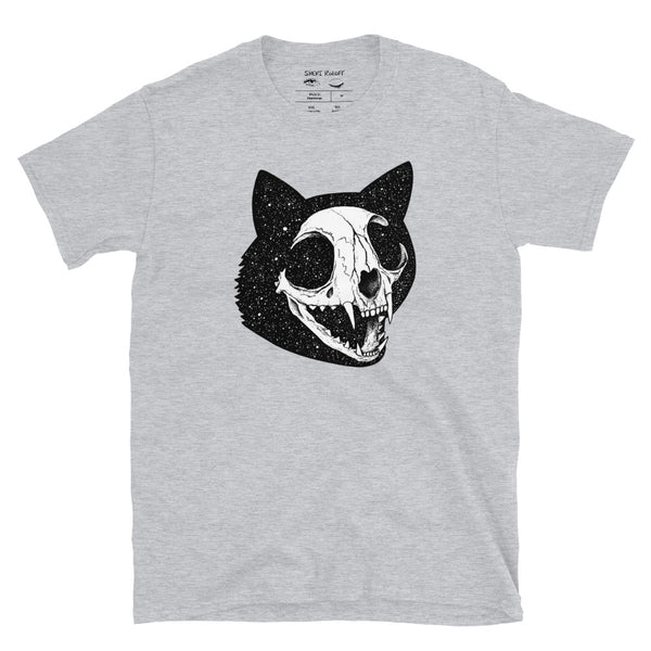 Cosmic Cat Skull Unisex T-Shirt