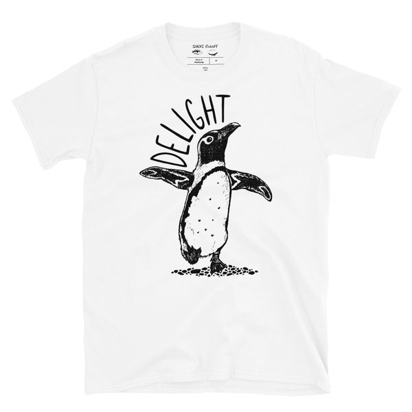 Delight Black & White Penguin Unisex T-Shirt
