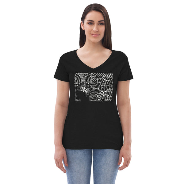 Brainwaves Women’s V-Neck T-Shirt