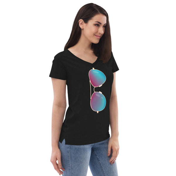 Sunset Aviators Women’s V-neck T-Shirt