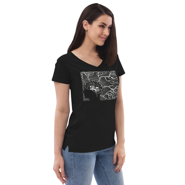 Brainwaves Women’s V-Neck T-Shirt