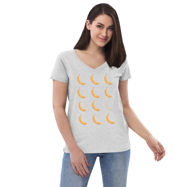 Banana Bunch Women’s V-Neck T-Shirt