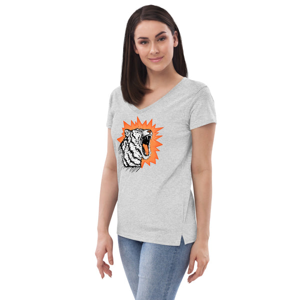 Tiger Roar Women’s V-Neck T-Shirt