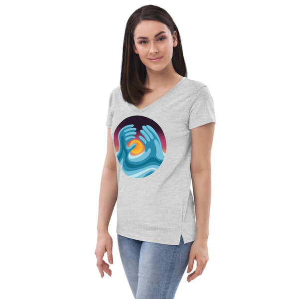 Sea vs. Sky Women’s V-Neck T-Shirt
