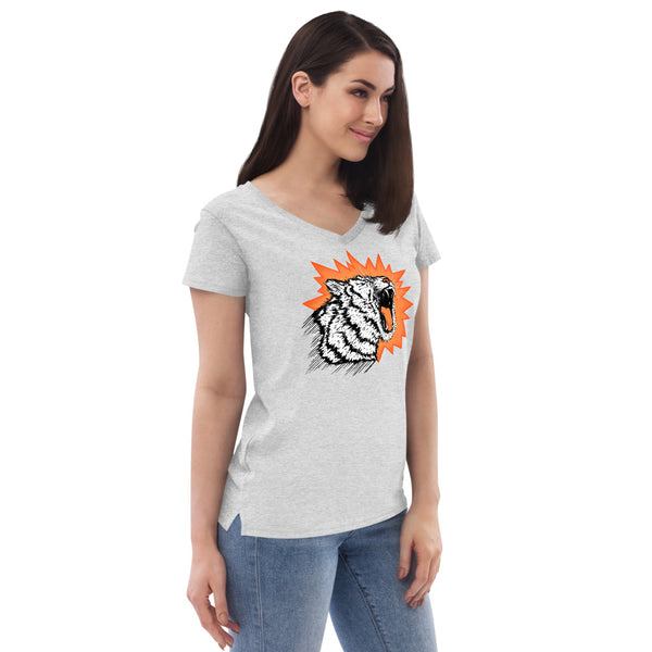 Tiger Roar Women’s V-Neck T-Shirt