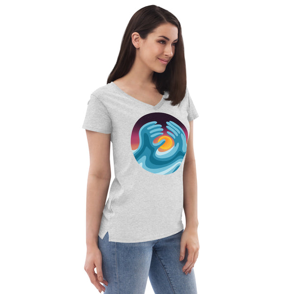 Sea vs. Sky Women’s V-Neck T-Shirt